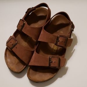 Birkenstock brown slingback size 35
